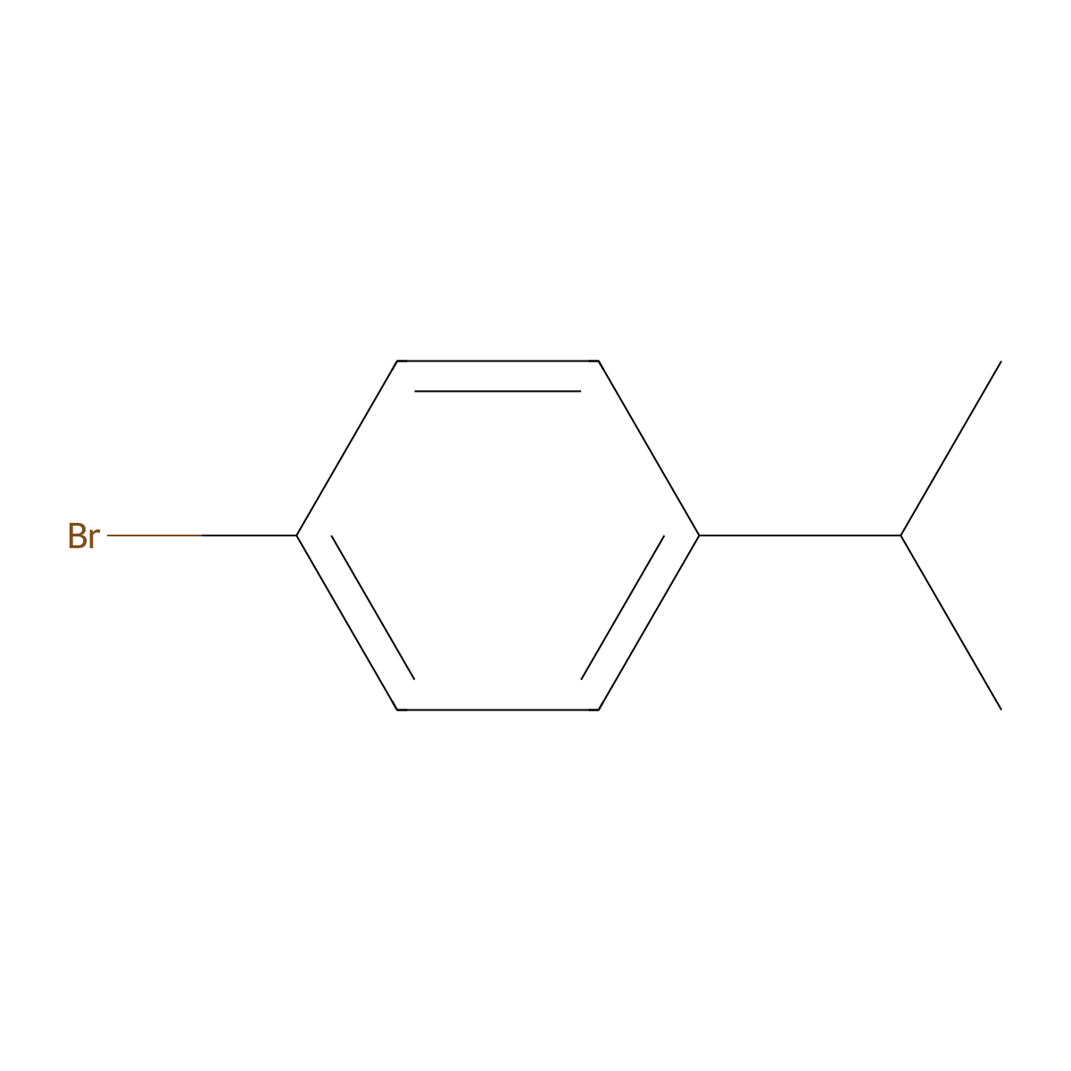 1-Bromo-4-isopropylbenzene molecular structure, CAS 586-61-8