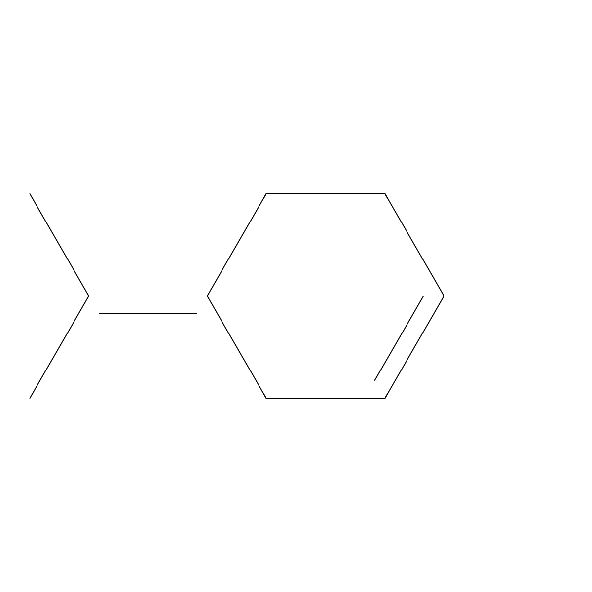 Terpinolene molecular structure, CAS 586-62-9