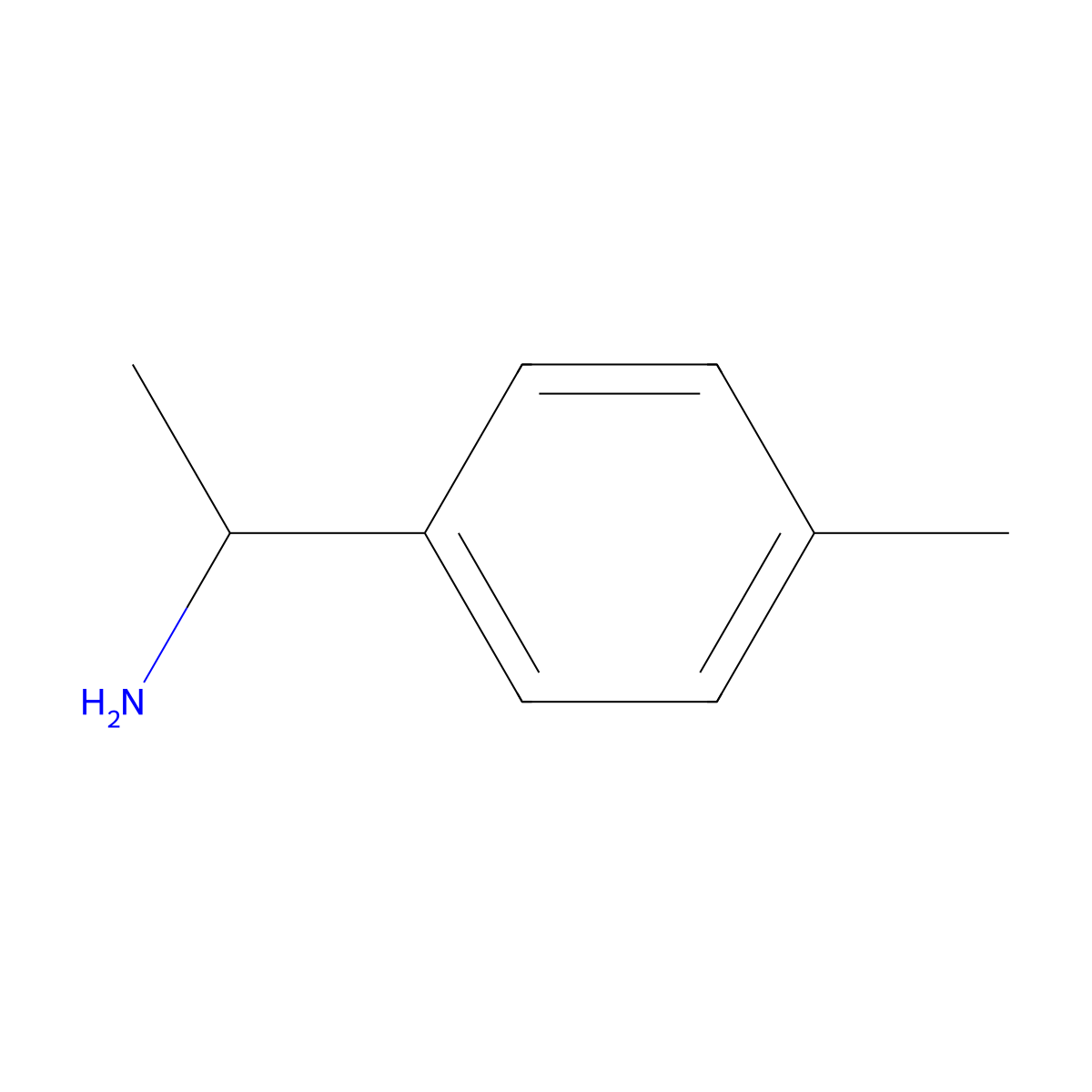 1-(4-Methylphenyl)ethylamine molecular structure, CAS 586-70-9