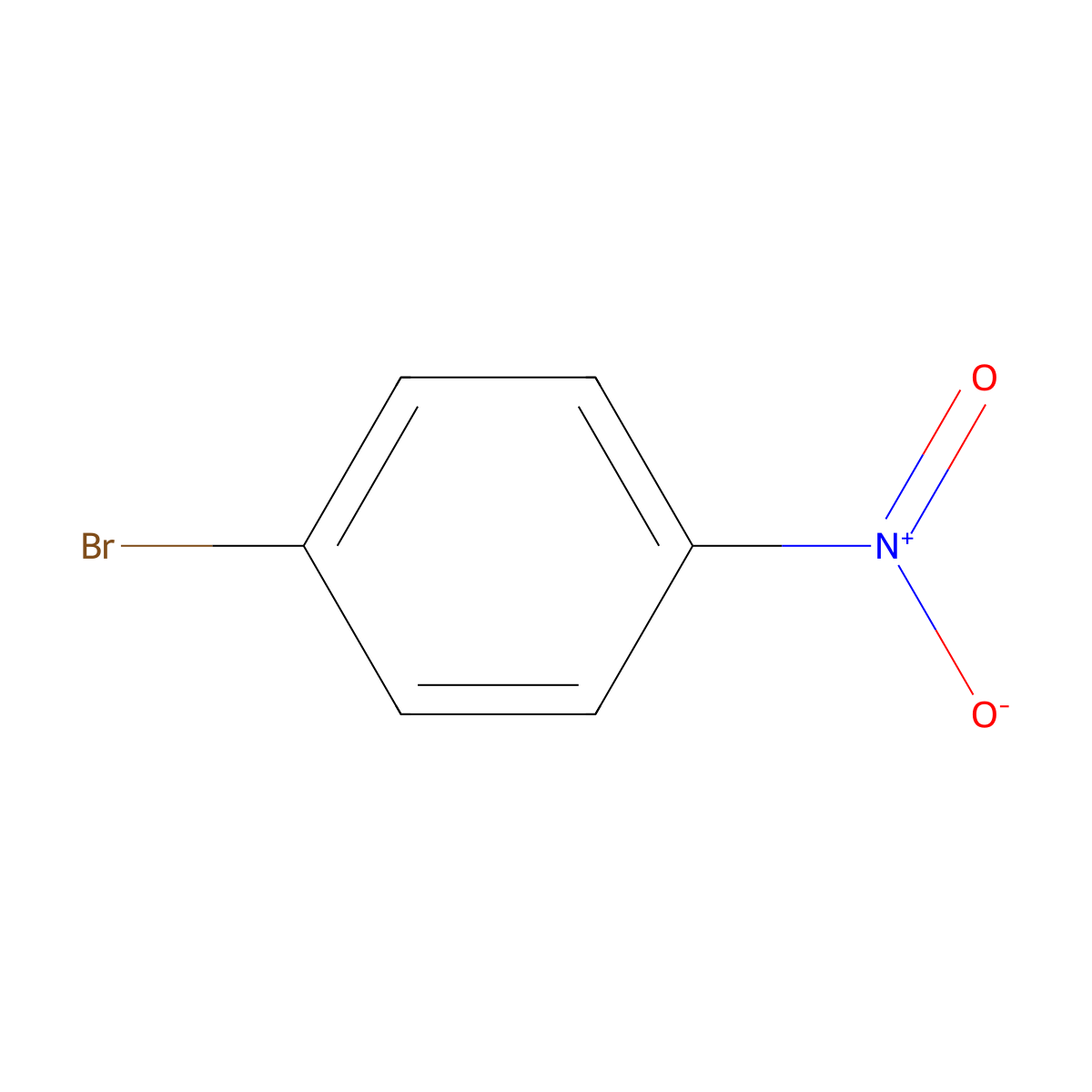 1-Bromo-4-nitrobenzene molecular structure, CAS 586-78-7