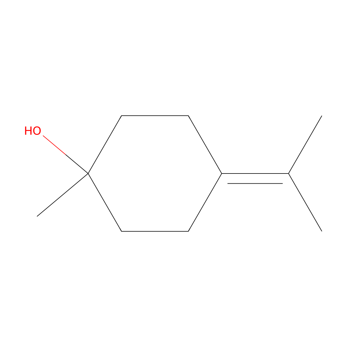 Gamma-Terpineol molecular structure, CAS 586-81-2