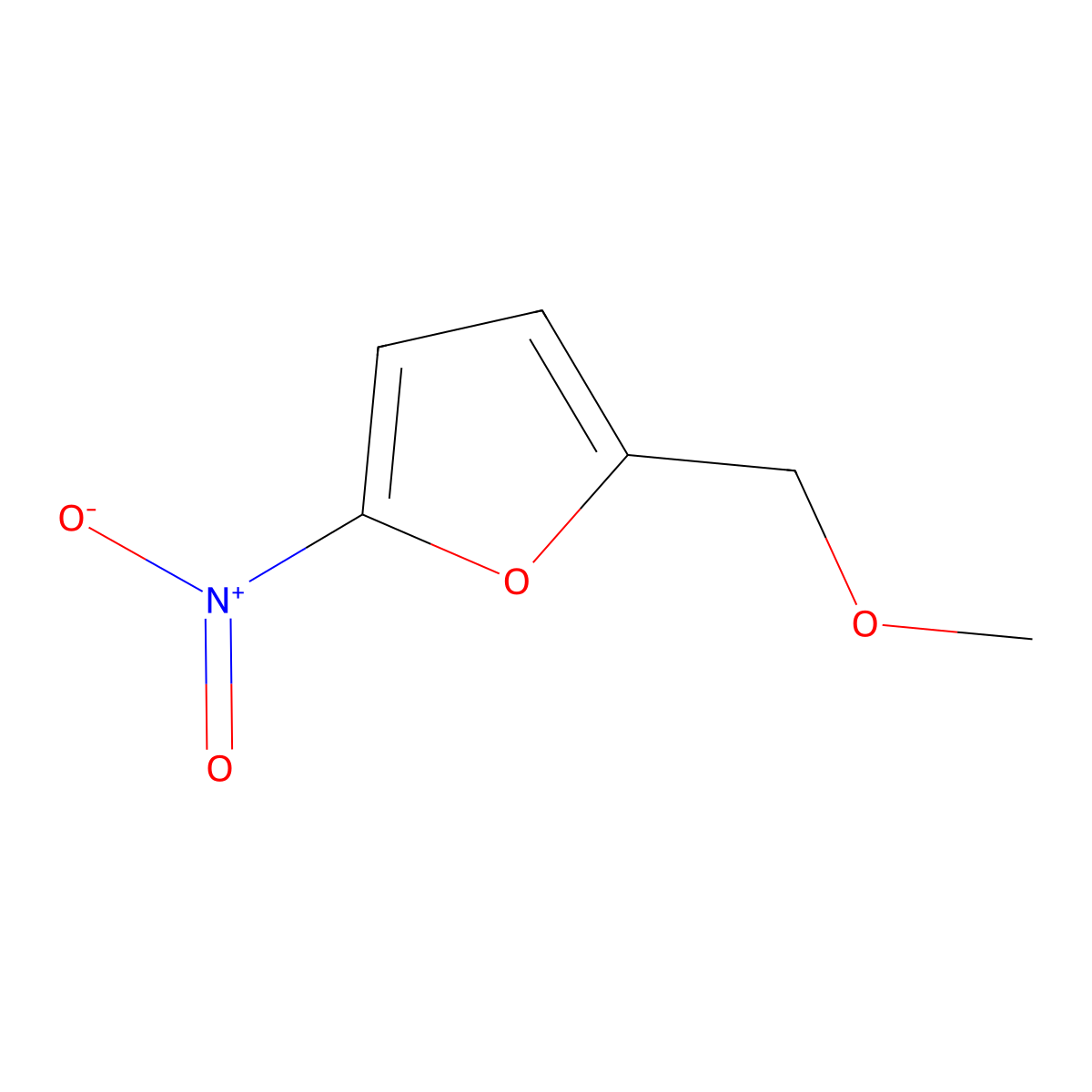 2-(Methoxymethyl)-5-nitrofuran molecular structure, CAS 586-84-5