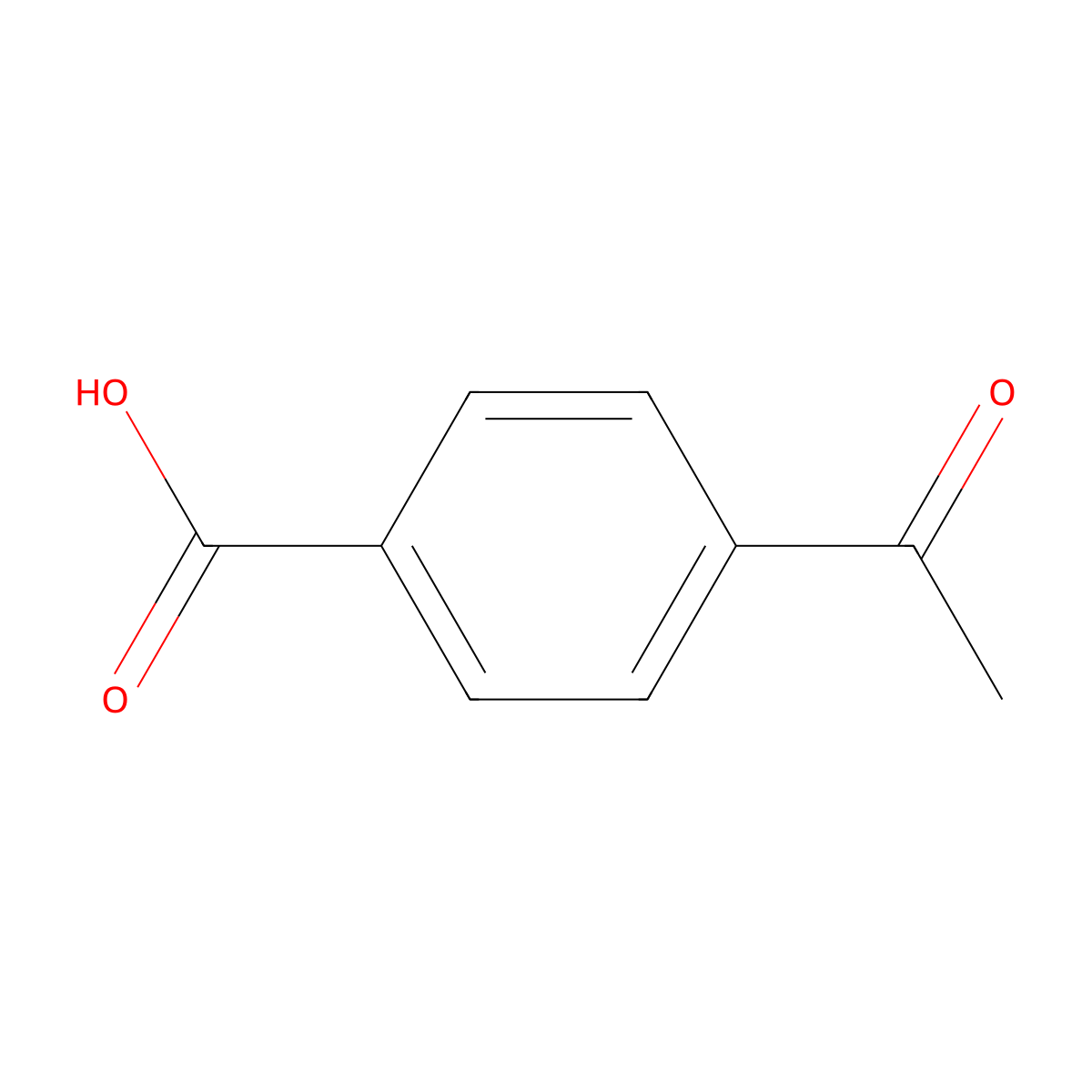 4-Acetylbenzoic Acid molecular structure, CAS 586-89-0