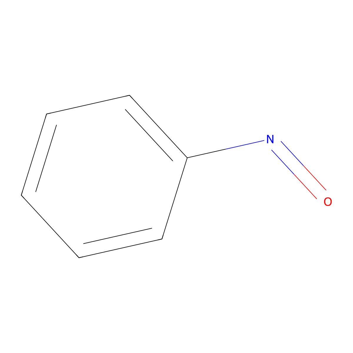 Nitrosobenzene molecular structure, CAS 586-96-9