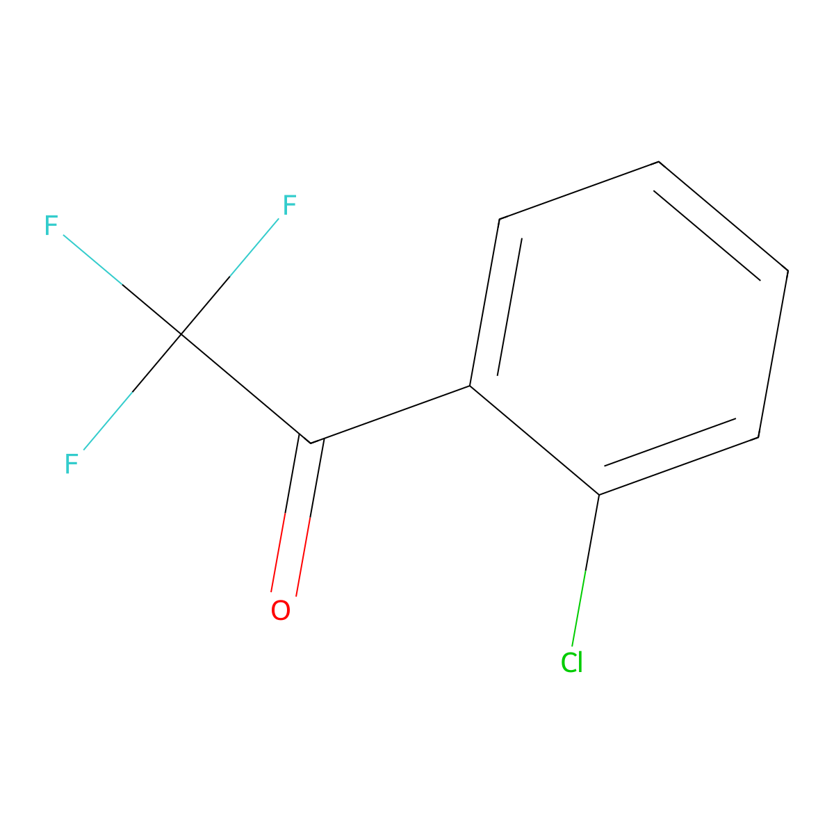 1-(2-Chlorophenyl)-2,2,2-trifluoroethan-1-one molecular structure, CAS 5860-95-7
