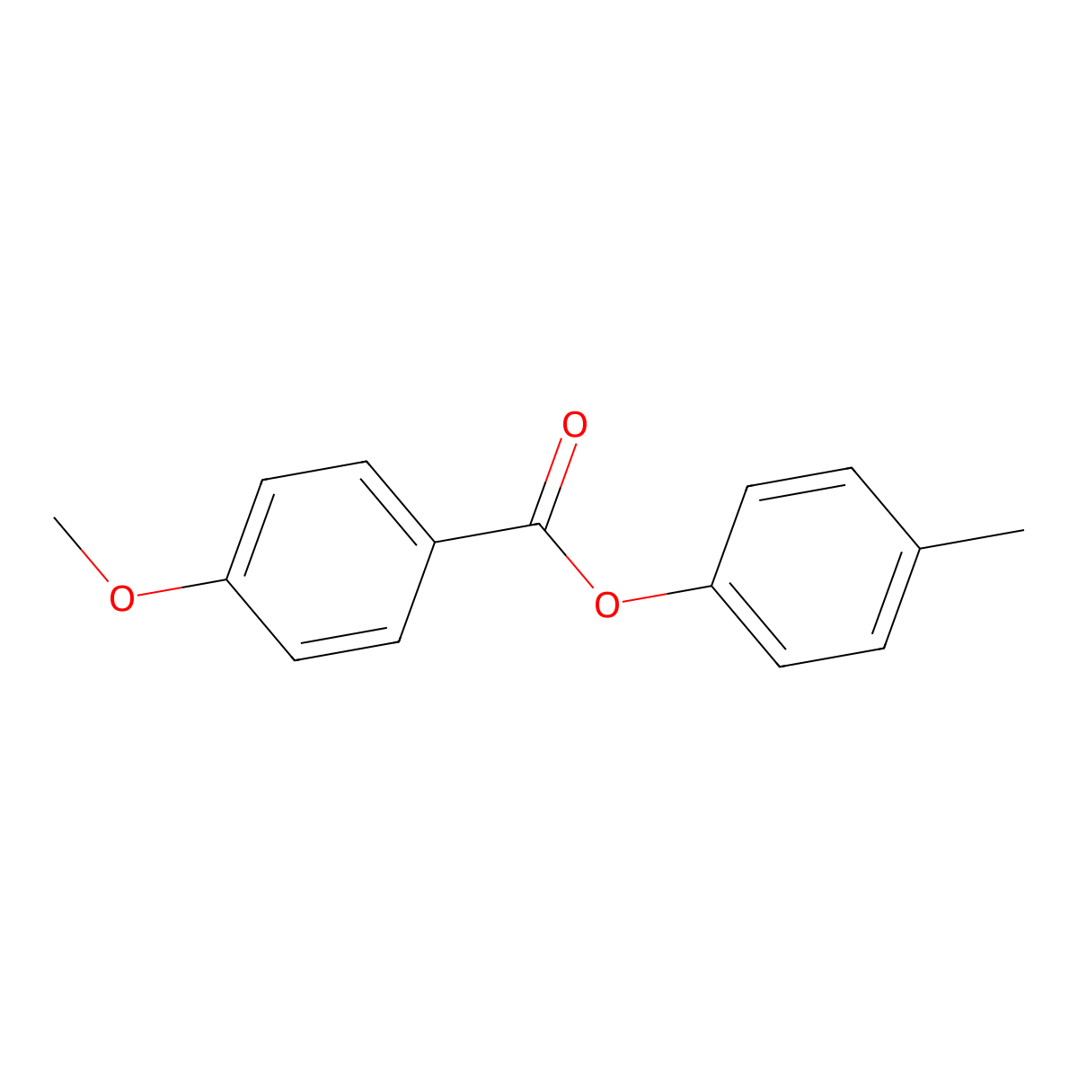 4-Methylphenyl 4-methoxybenzoate molecular structure, CAS 58600-95-6