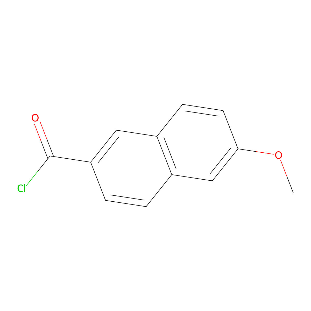 6-Methoxynaphthalene-2-carbonyl chloride molecular structure, CAS 58601-32-4