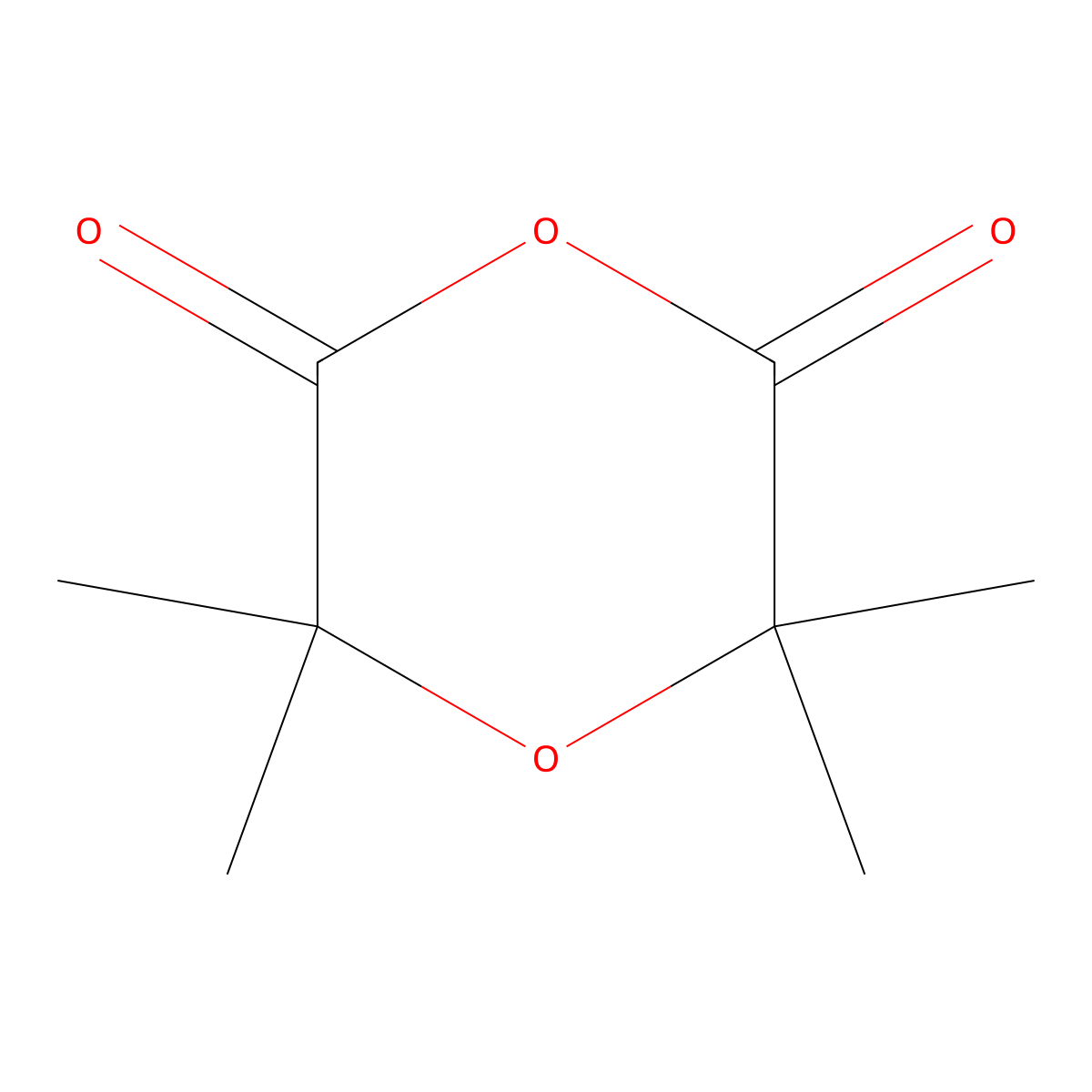 Tetramethyl-1,4-dioxane-2,6-dione molecular structure, CAS 58607-24-2