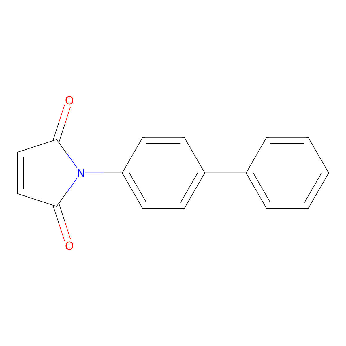 1-(1,1'-Biphenyl)-4-yl-1H-pyrrole-2,5-dione molecular structure, CAS 58609-75-9