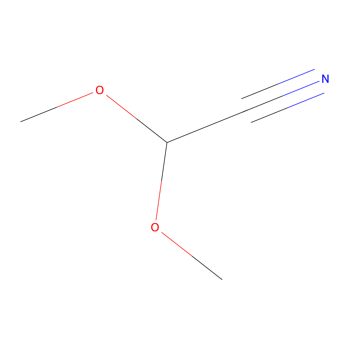 Acetonitrile, dimethoxy- molecular structure, CAS 5861-24-5