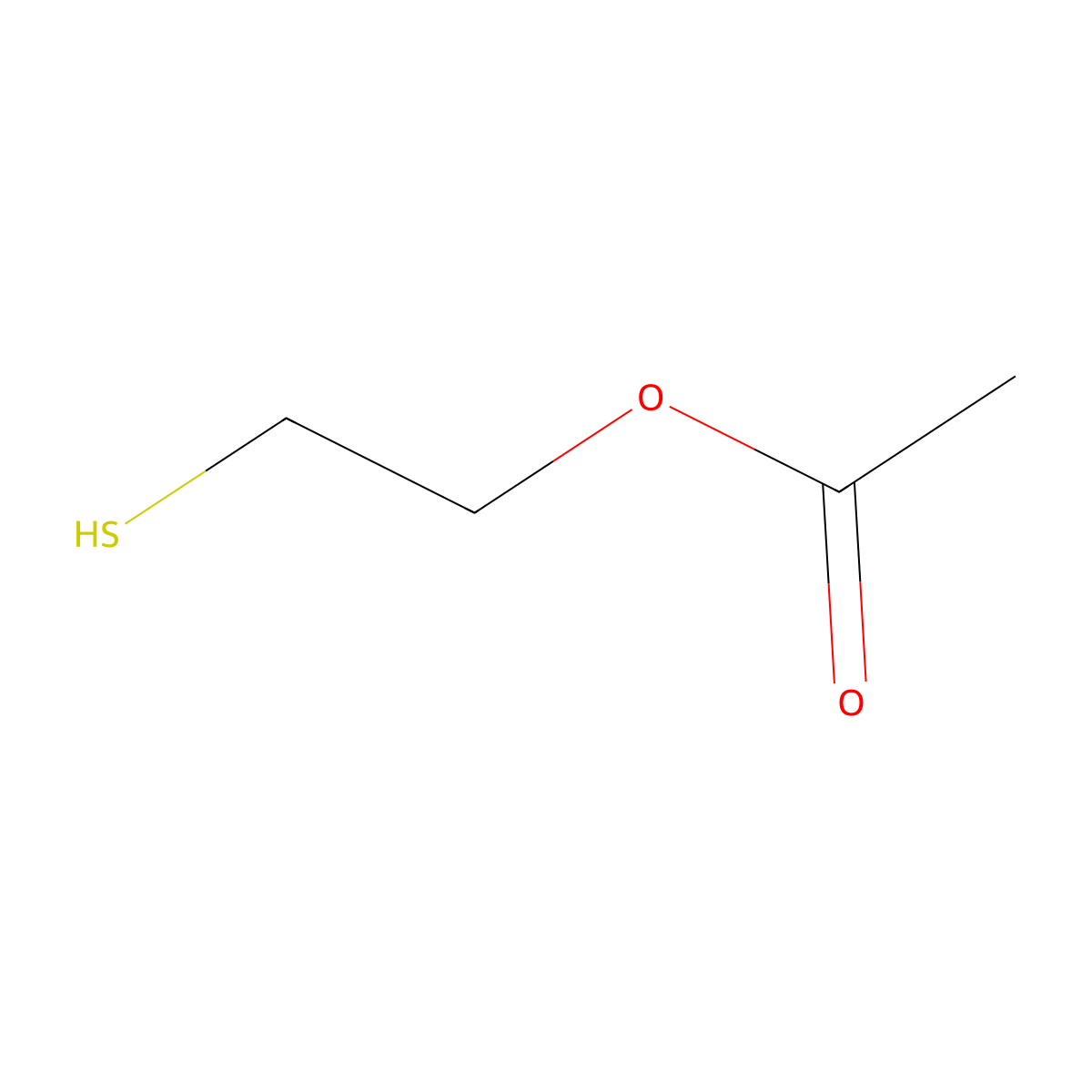 Ethanol, 2-mercapto-, 1-acetate molecular structure, CAS 5862-40-8