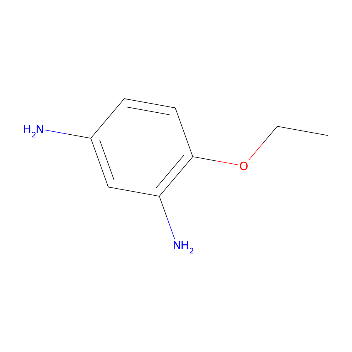 2,4-Diamino-1-ethoxybenzene molecular structure, CAS 5862-77-1