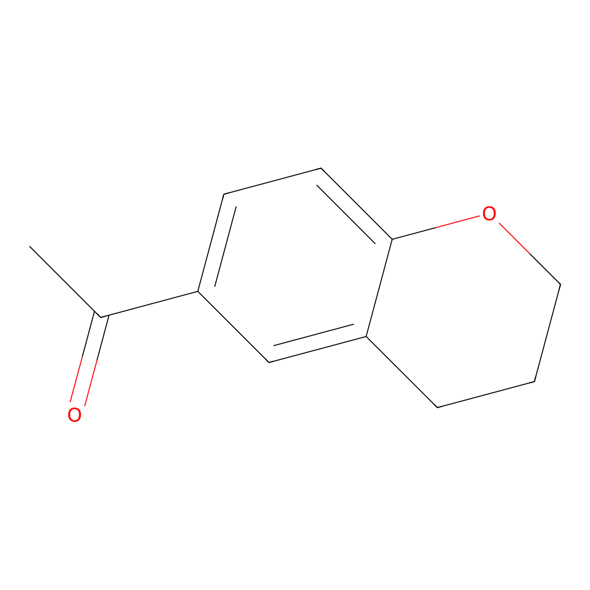 1-(3,4-dihydro-2H-1-benzopyran-6-yl)ethan-1-one molecular structure, CAS 58621-52-6