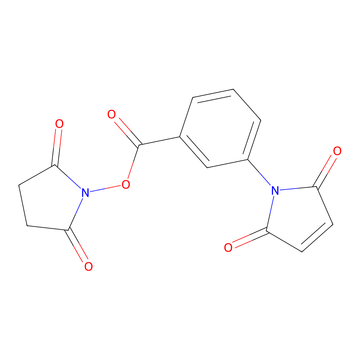 m-Maleimidobenzoyl-N-hydroxysuccinimide molecular structure, CAS 58626-38-3