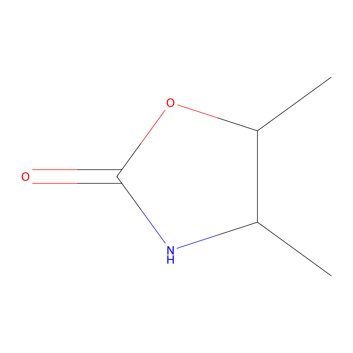 4,5-Dimethyl-2-oxazolidinone molecular structure, CAS 58628-98-1