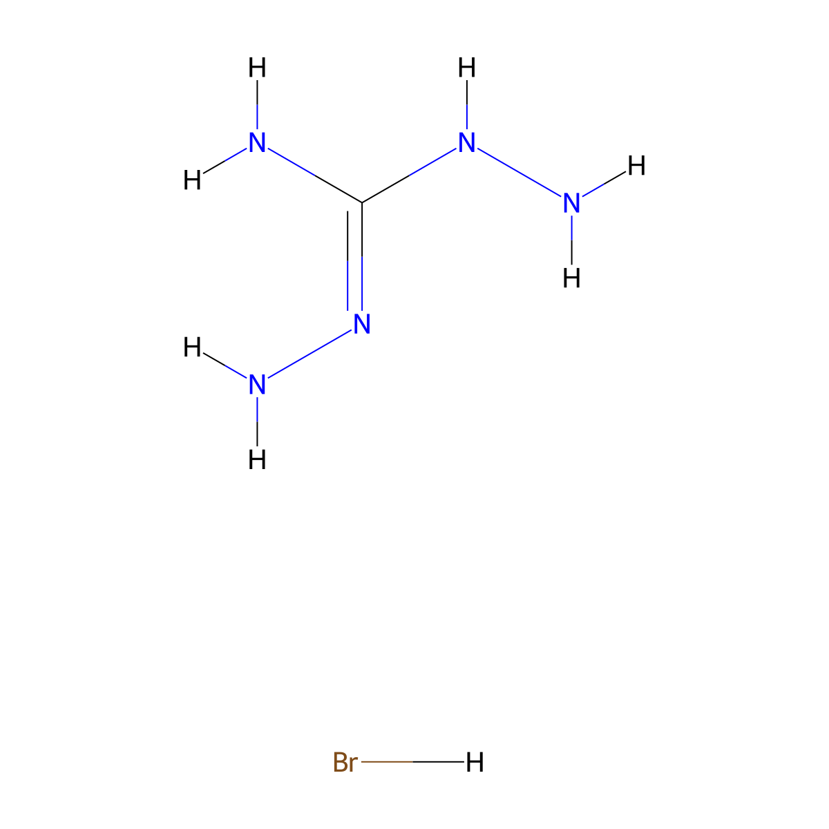 N,N'-diaminoguanidine hydrobromide molecular structure, CAS 58631-06-4