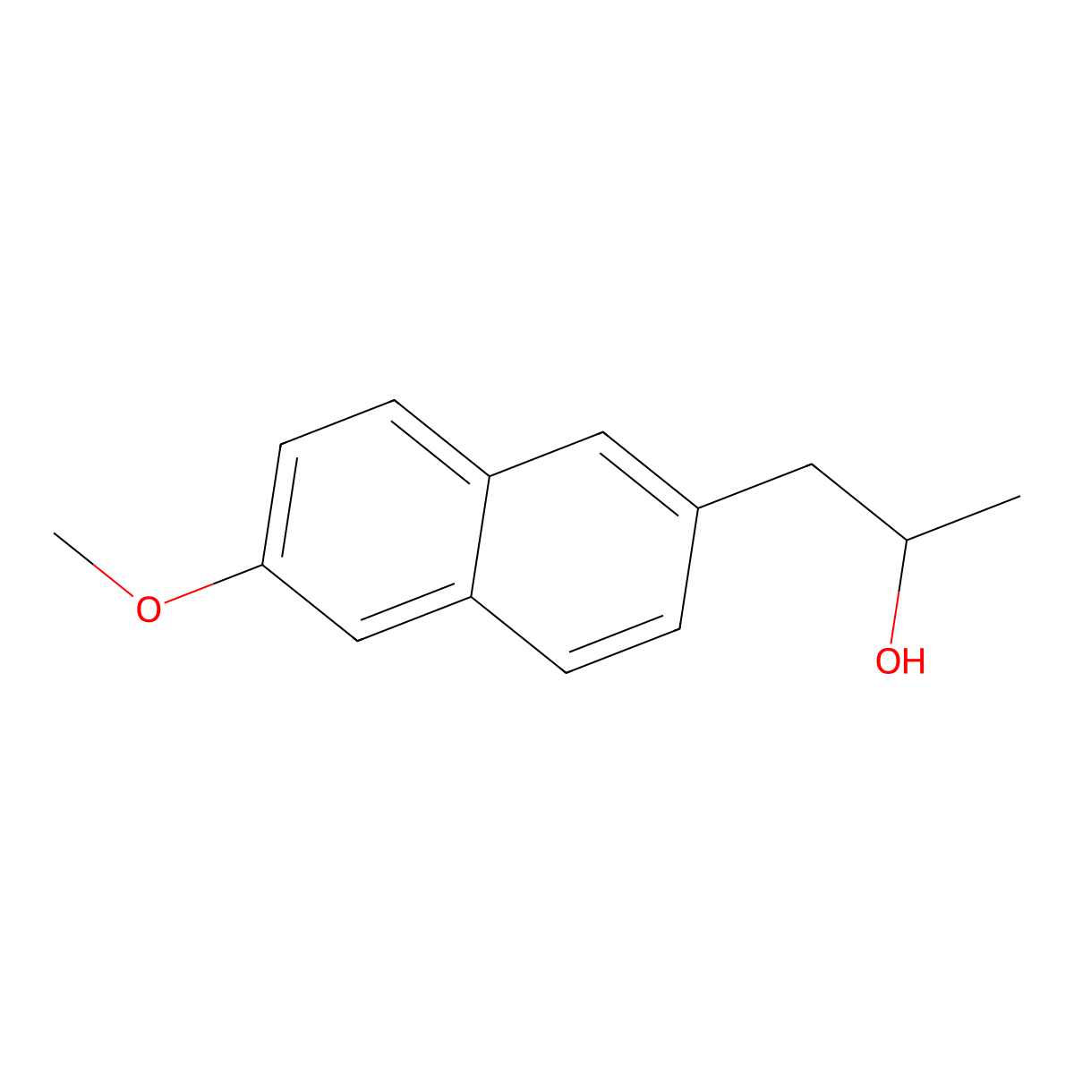 1-(6-Methoxynaphthalen-2-YL)propan-2-OL molecular structure, CAS 58633-41-3