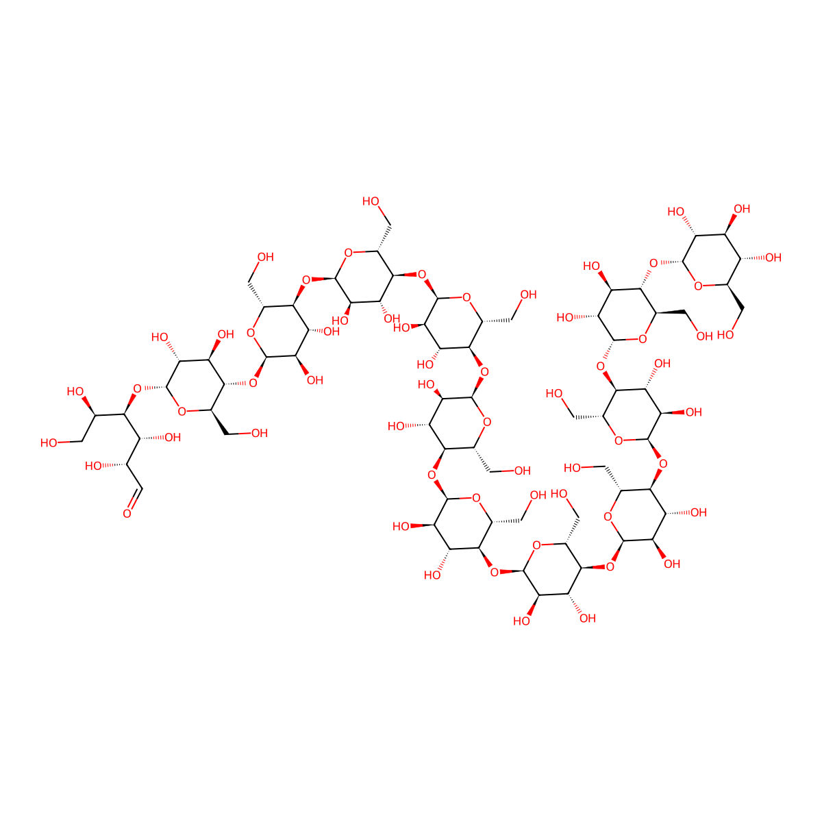 Maltododecaose molecular structure, CAS 58634-79-0