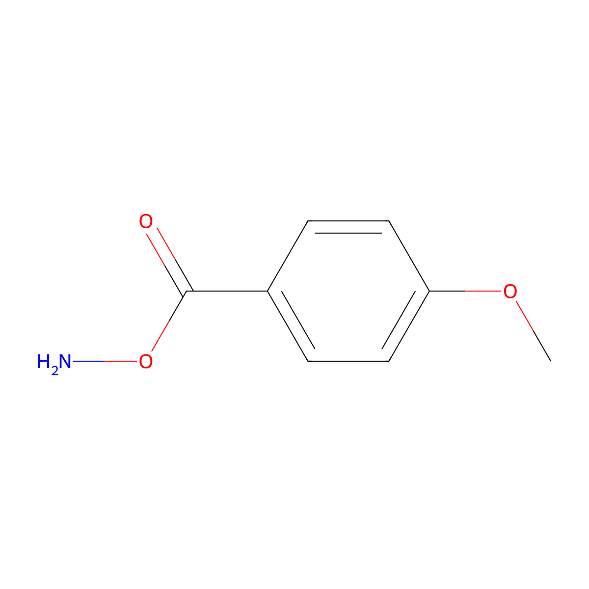 O-(4-methoxybenzoyl)hydroxylamine molecular structure, CAS 58636-98-9