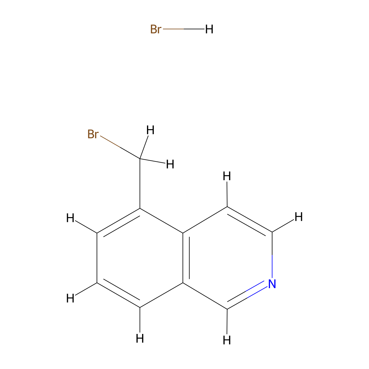 5-(Bromomethyl)isoquinoline hydrobromide molecular structure, CAS 586373-76-4