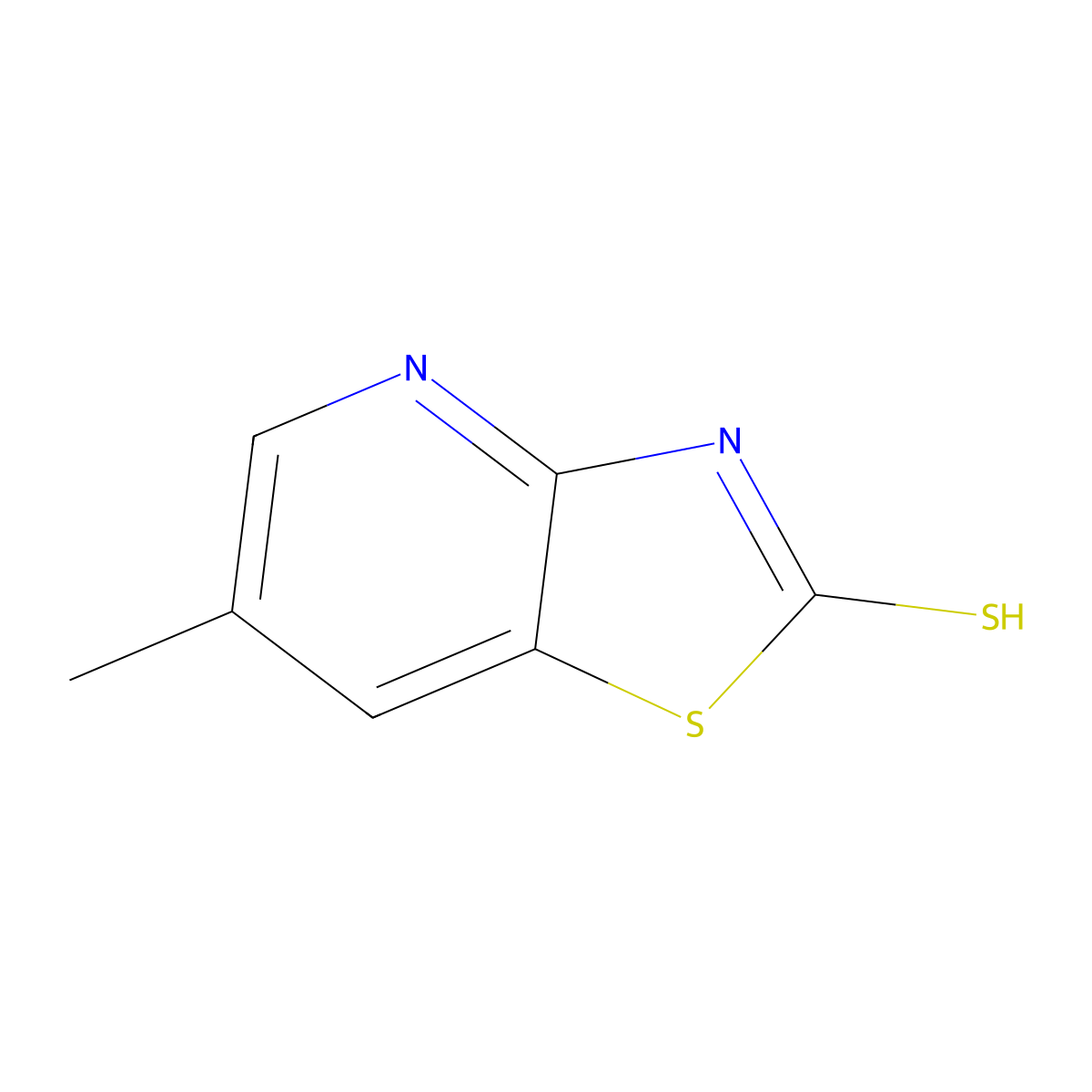 6-Methylthiazolo[4,5-b]pyridine-2-thiol molecular structure, CAS 586409-05-4
