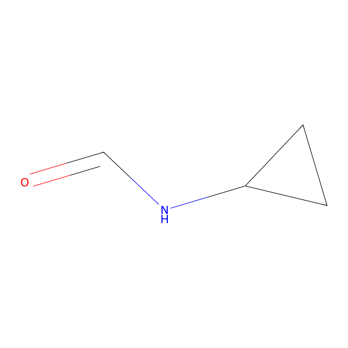 N-Cyclopropylformamide molecular structure, CAS 58644-54-5