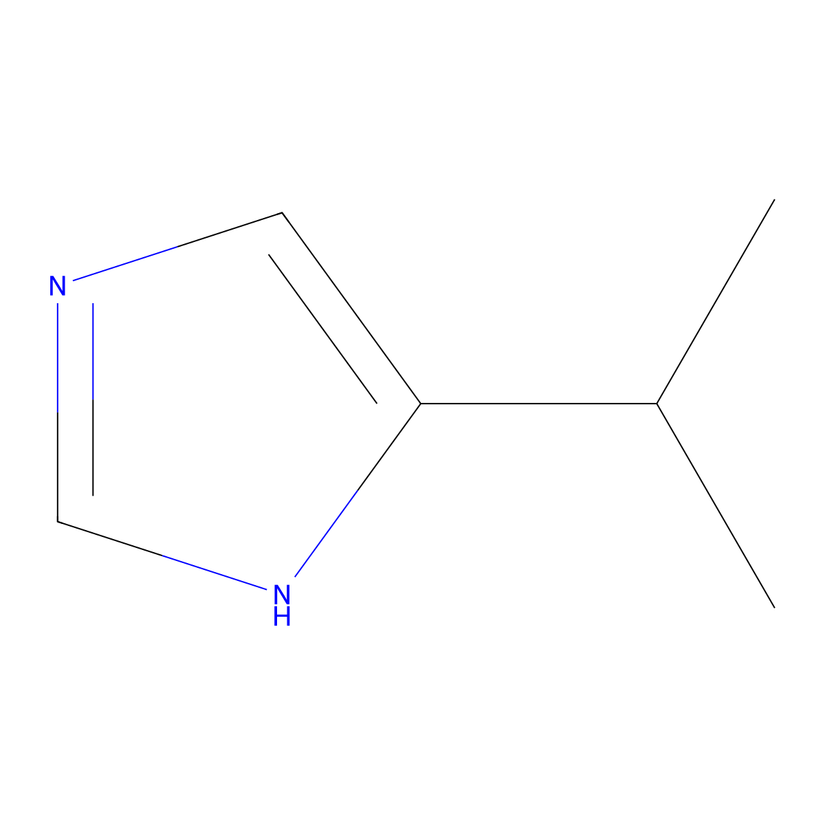 4-(propan-2-yl)-1H-imidazole molecular structure, CAS 58650-48-9