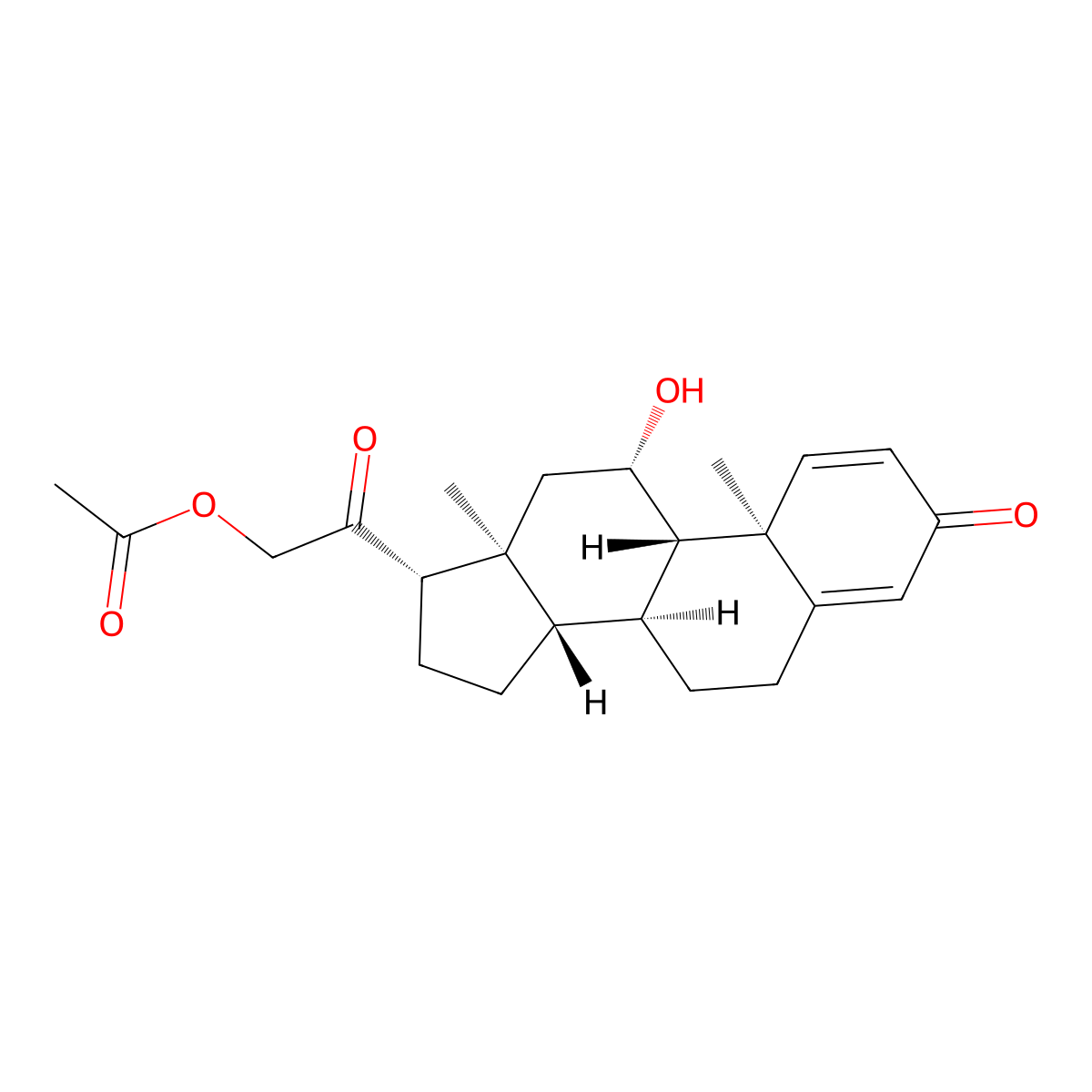 1-Dehydrocorticosterone 21-Acetate molecular structure, CAS 58652-04-3