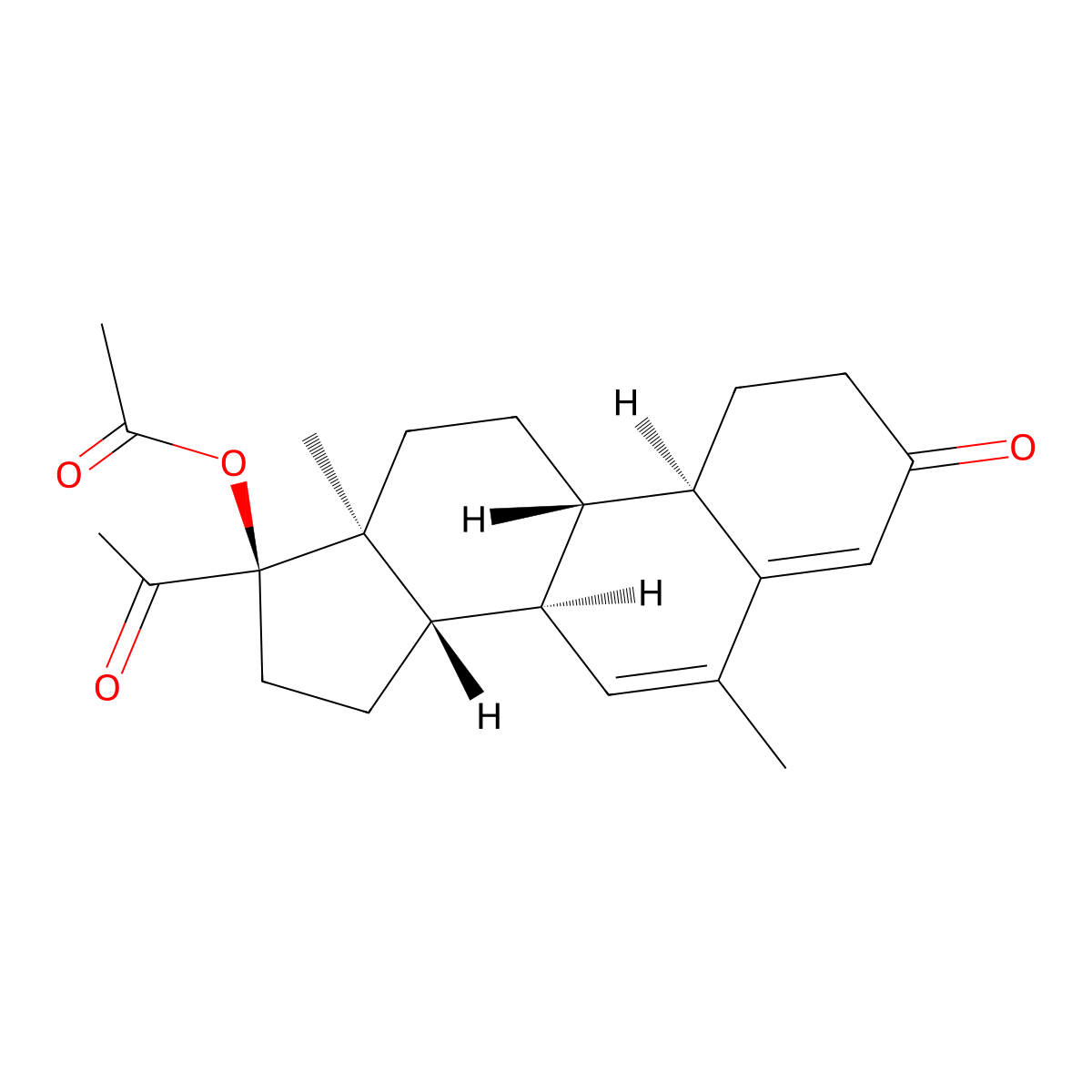 Nomegestrol Acetate molecular structure, CAS 58652-20-3