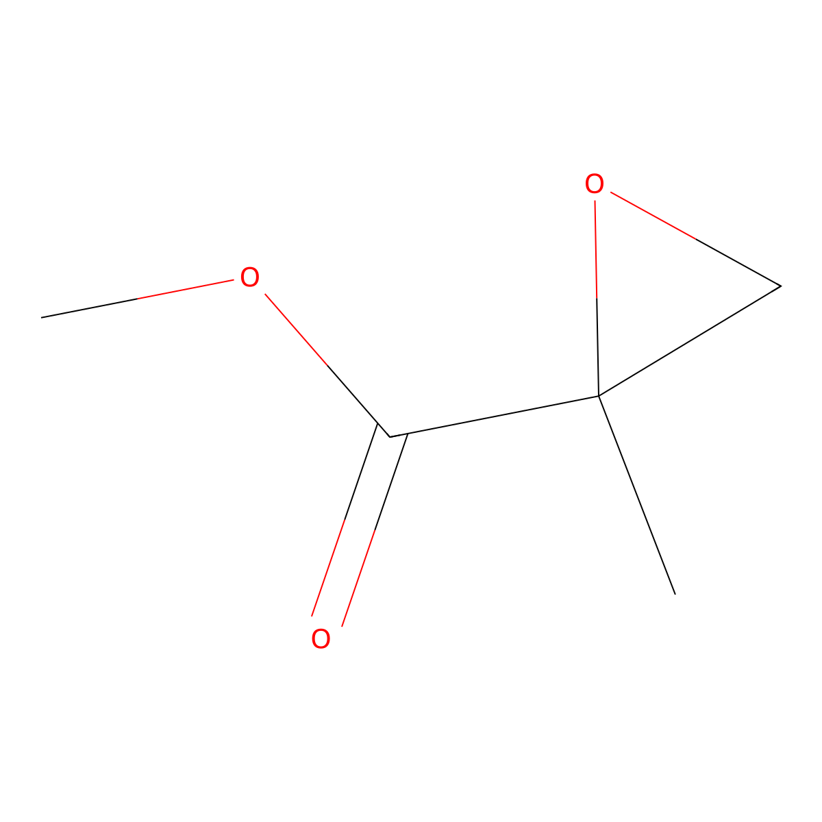 Methyl 2-methylglycidate molecular structure, CAS 58653-97-7