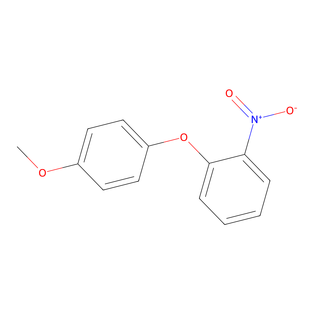 1-(4-Methoxyphenoxy)-2-nitrobenzene molecular structure, CAS 58656-16-9