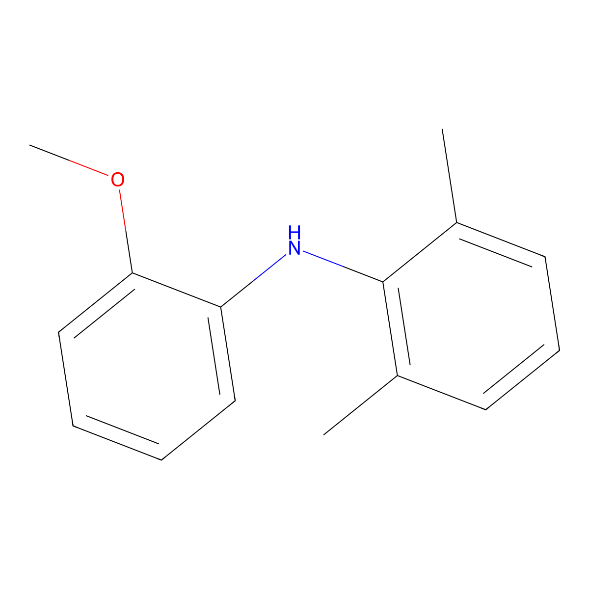 N-(2-methoxyphenyl)-2,6-dimethylaniline molecular structure, CAS 58656-24-9