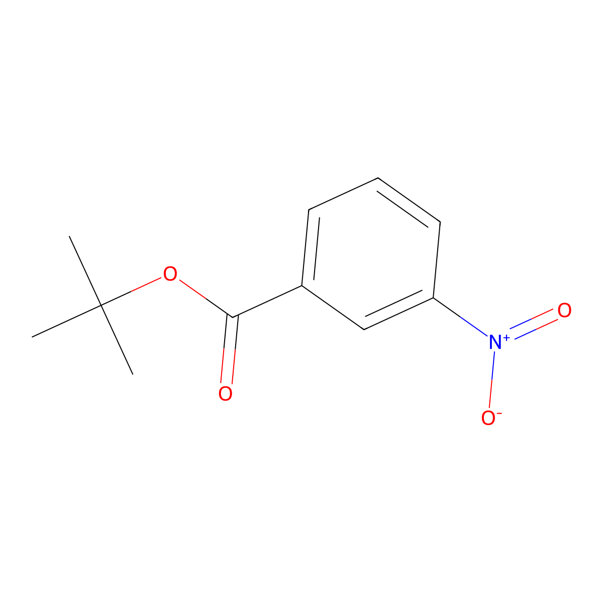 Tert-butyl 3-nitrobenzoate molecular structure, CAS 58656-99-8