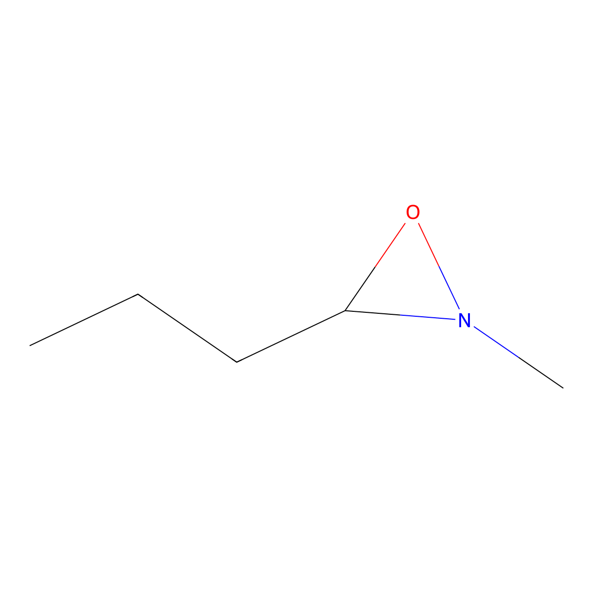 2-Methyl-3-propyl-1,2-oxaziridine molecular structure, CAS 58657-06-0