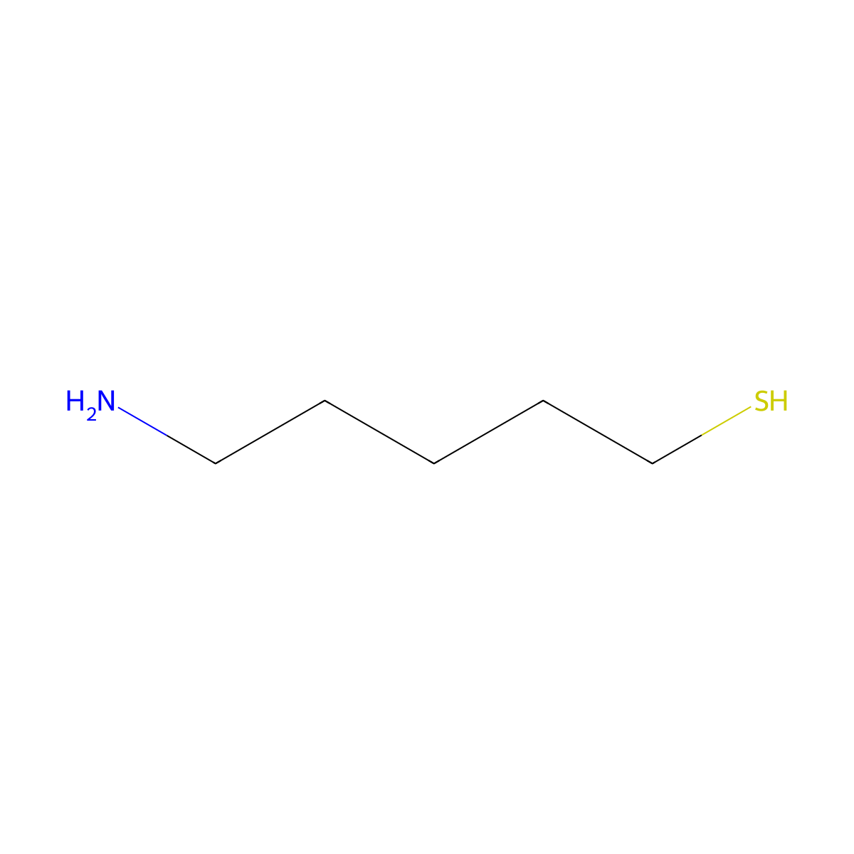 5-Aminopentane-1-thiol molecular structure, CAS 58657-85-5