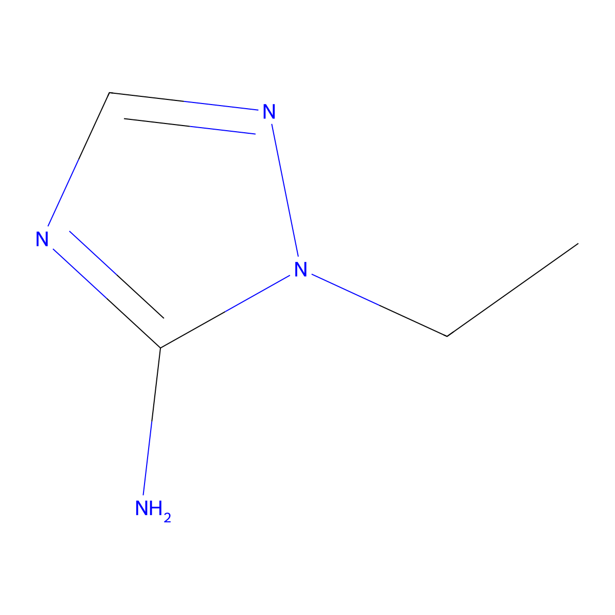 1H-1,2,4-Triazol-5-amine, 1-ethyl- molecular structure, CAS 58661-94-2