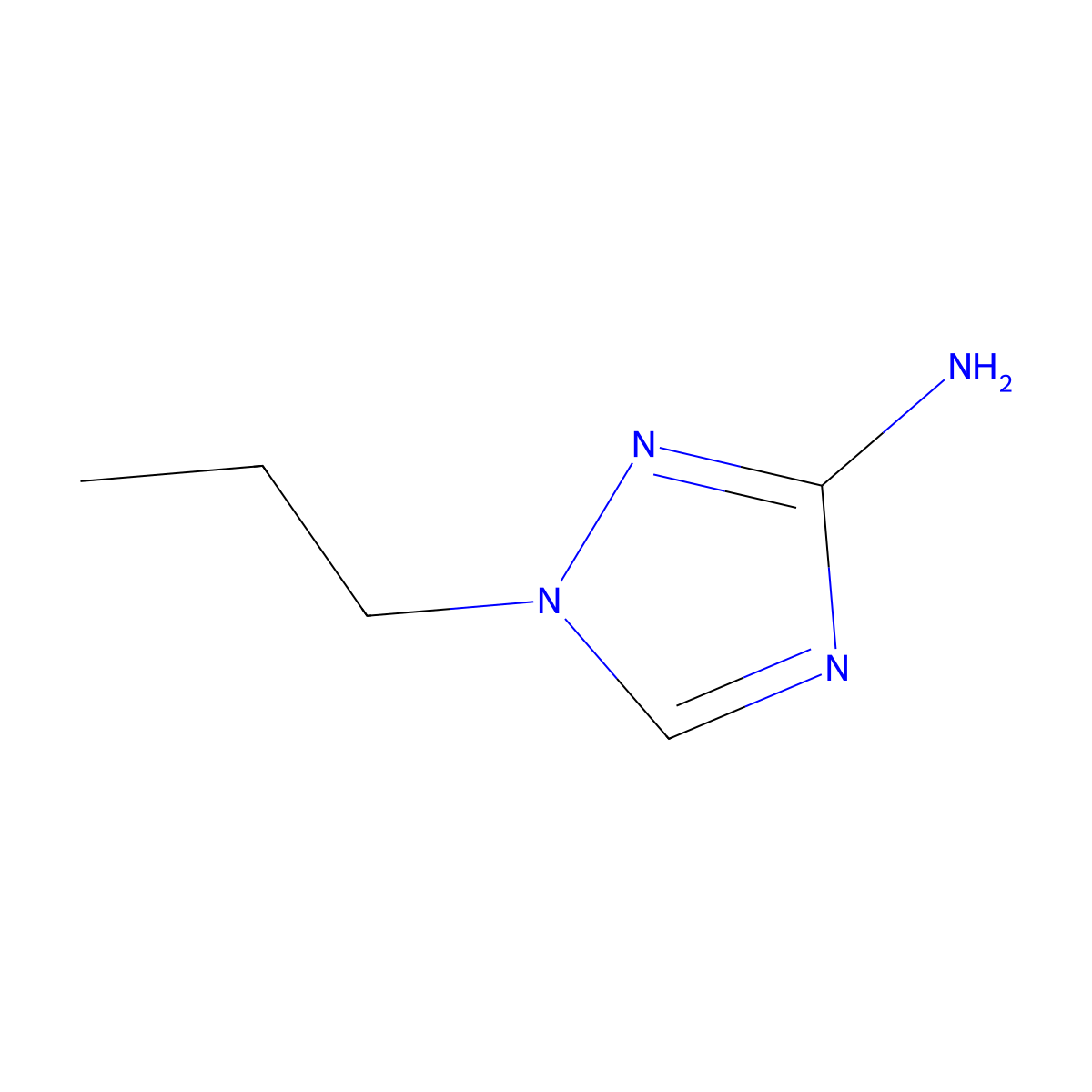 1H-1,2,4-Triazol-3-amine, 1-propyl- molecular structure, CAS 58661-95-3