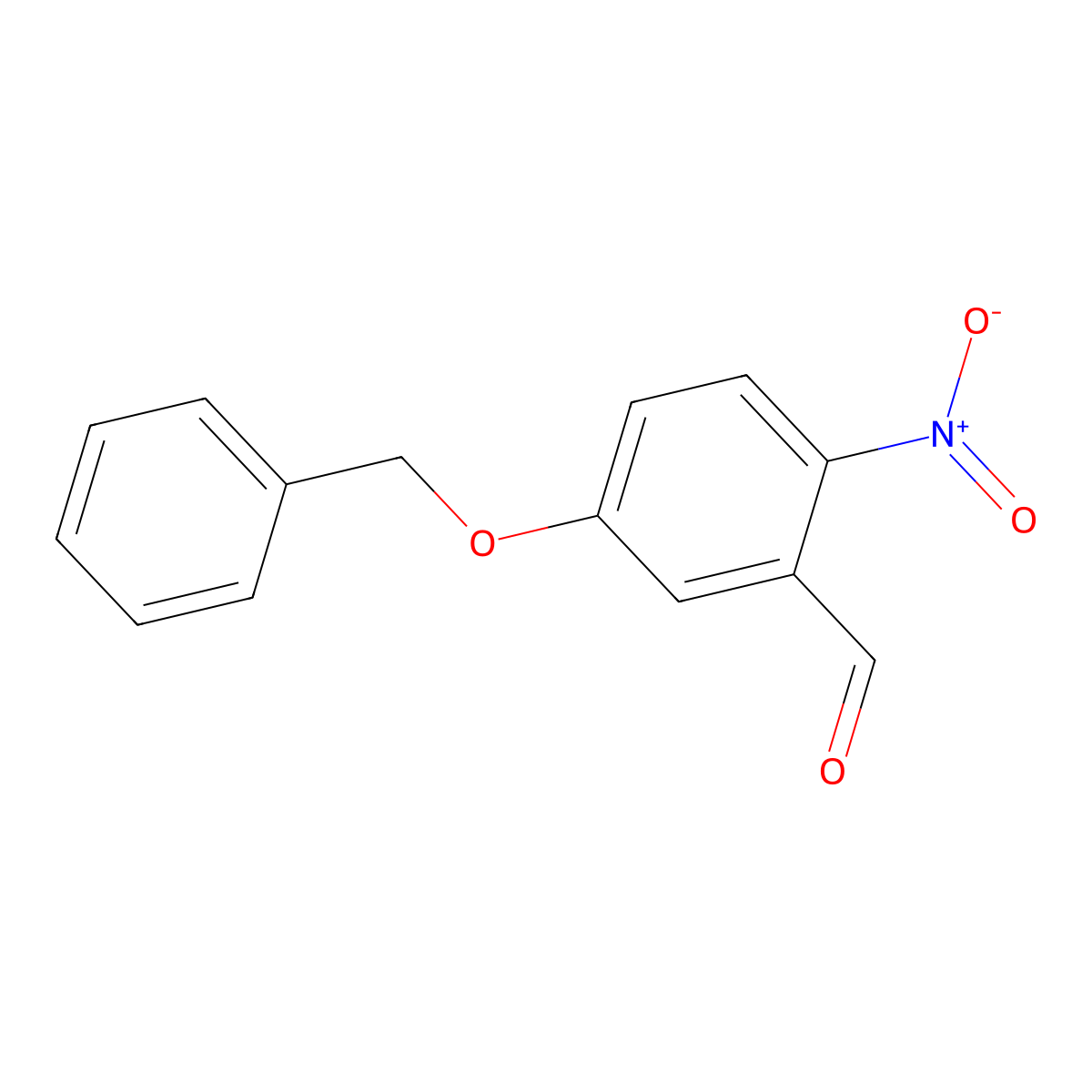 5-(Benzyloxy)-2-nitrobenzaldehyde molecular structure, CAS 58662-54-7
