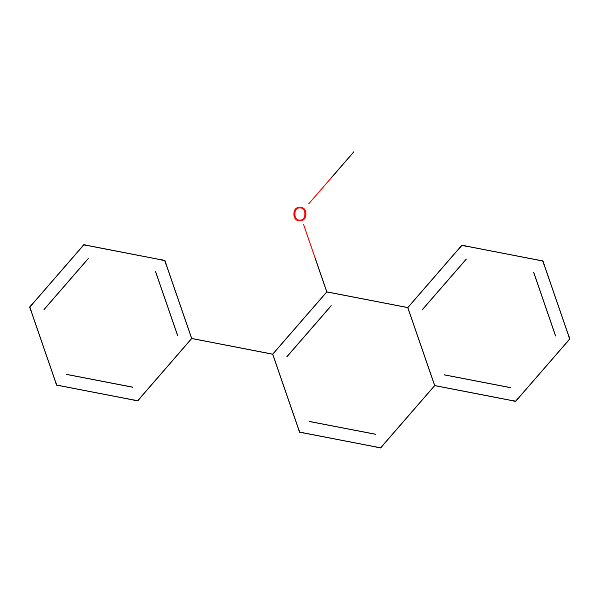 1-Methoxy-2-phenylnaphthalene molecular structure, CAS 58665-28-4