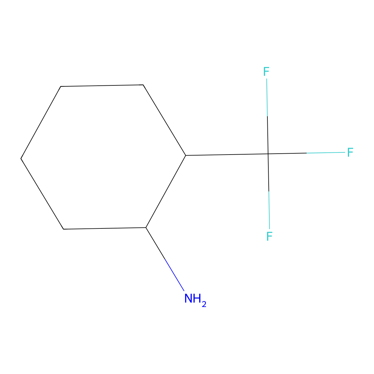 2-(Trifluoromethyl)cyclohexan-1-amine molecular structure, CAS 58665-69-3