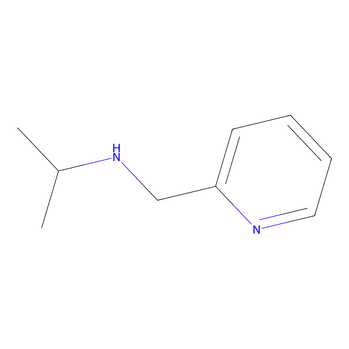 N-Isopropylpyridine-2-methylamine molecular structure, CAS 58669-30-0