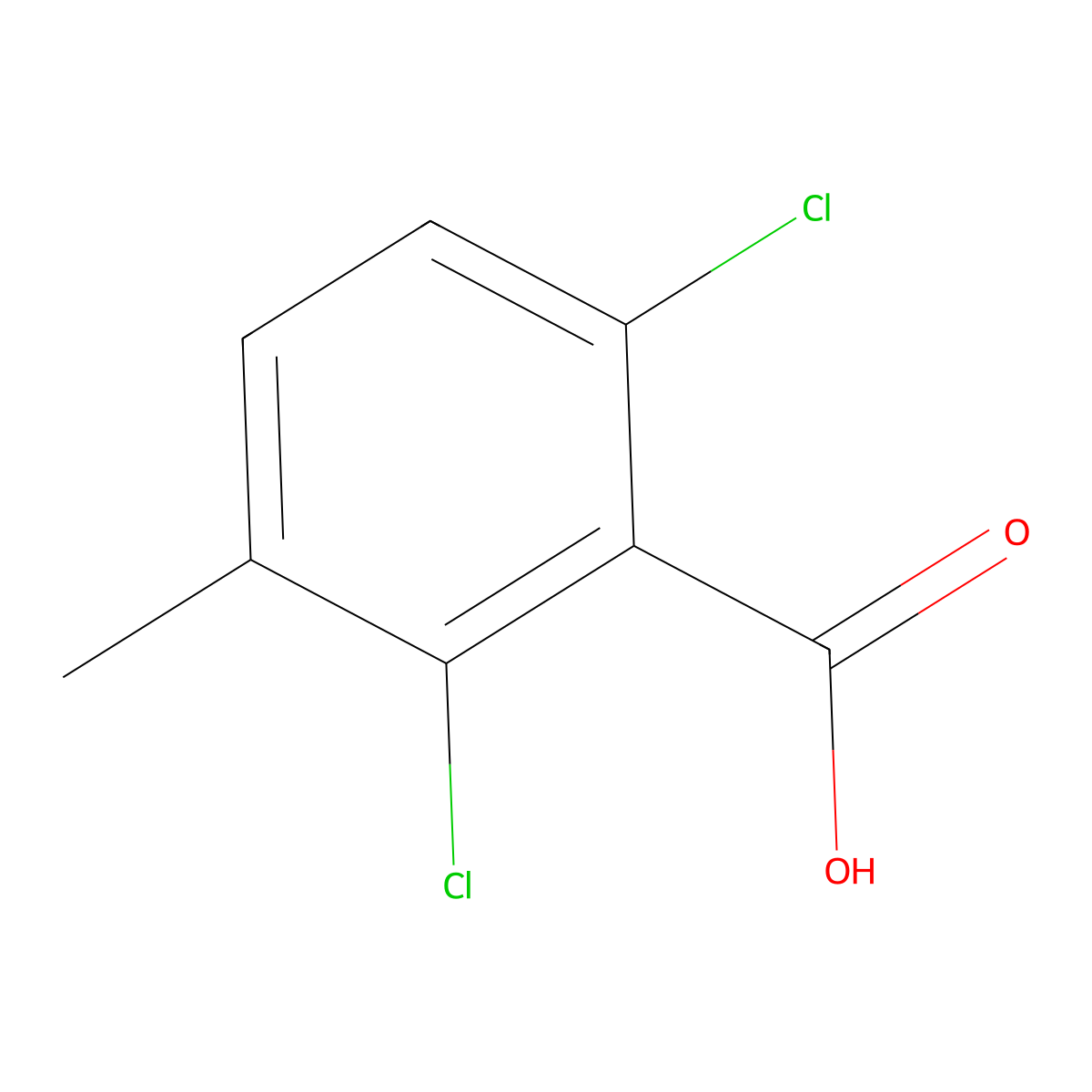 2,6-Dichloro-3-methylbenzoic acid molecular structure, CAS 58671-77-5