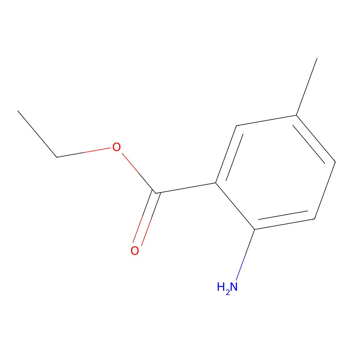 Ethyl 2-amino-5-methylbenzoate molecular structure, CAS 58677-05-7