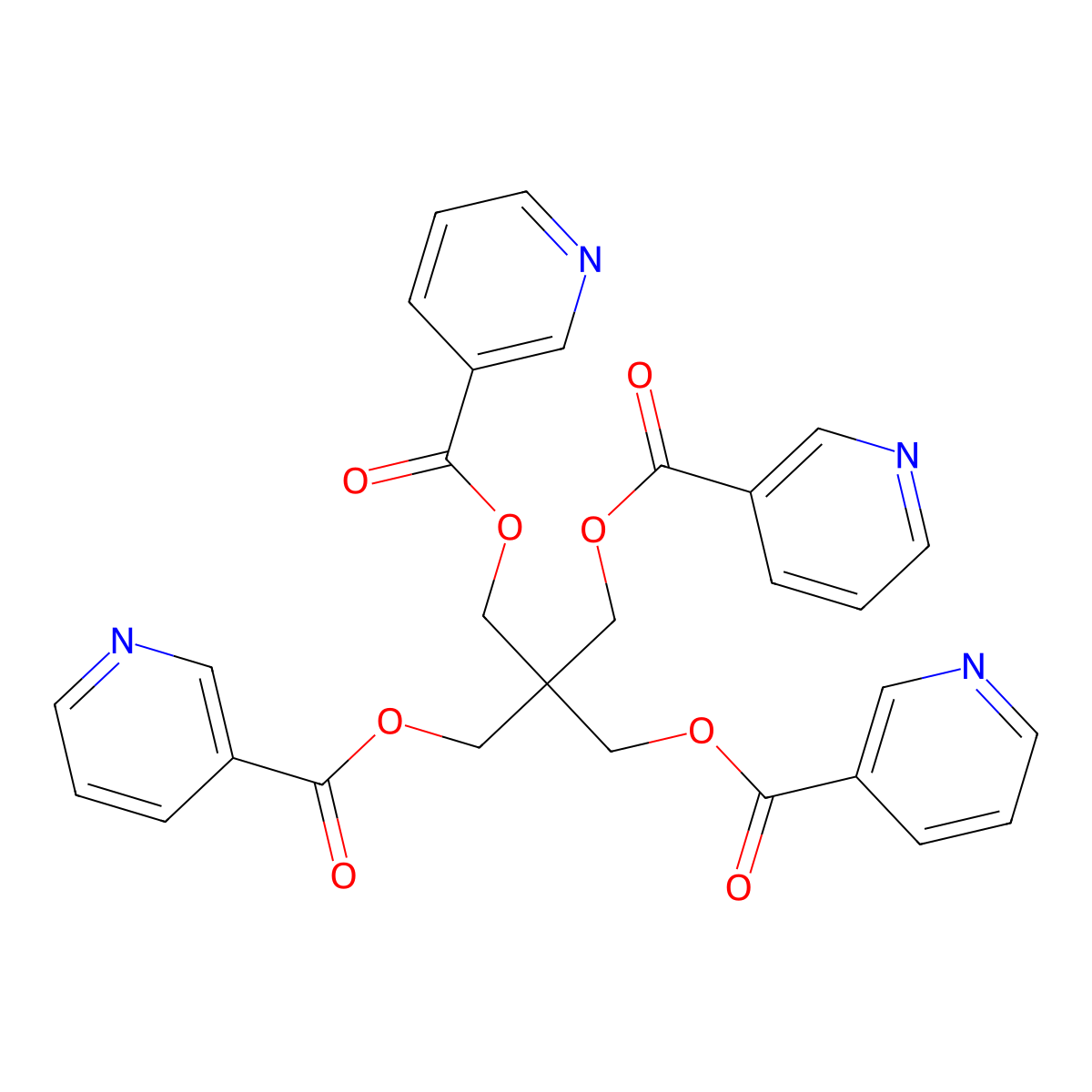 Niceritrol molecular structure, CAS 5868-05-3