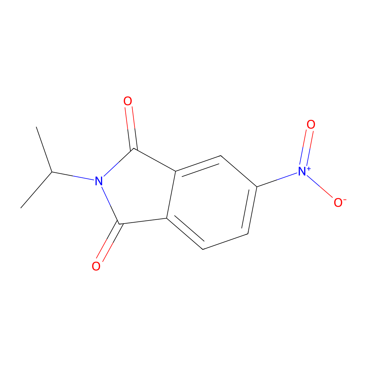 2-Isopropyl-5-nitroisoindoline-1,3-dione molecular structure, CAS 58683-63-9