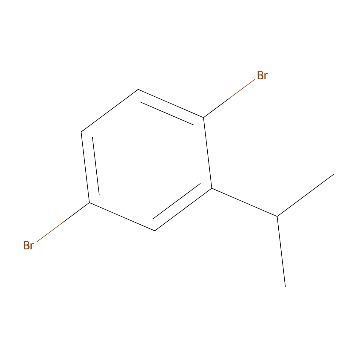 1,4-Dibromo-2-isopropyl-benzene molecular structure, CAS 58683-74-2