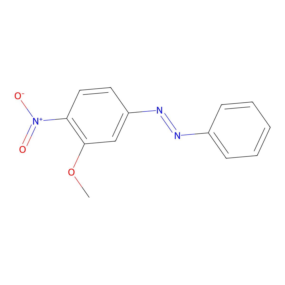 3-Methoxy-4-nitroazobenzene molecular structure, CAS 58683-84-4