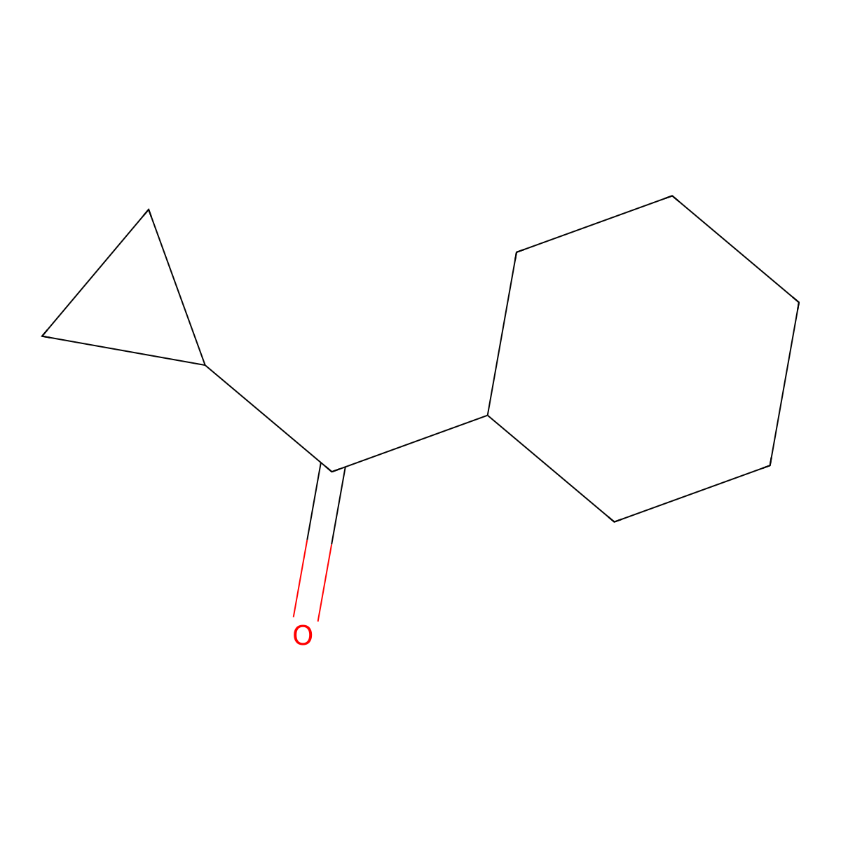 Cyclohexyl(cyclopropyl)methanone molecular structure, CAS 58688-35-0