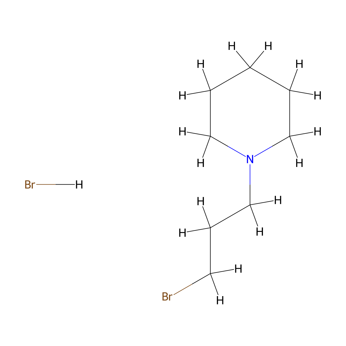 1-(3-Bromopropyl)piperidine Hydrobromide molecular structure, CAS 58689-34-2