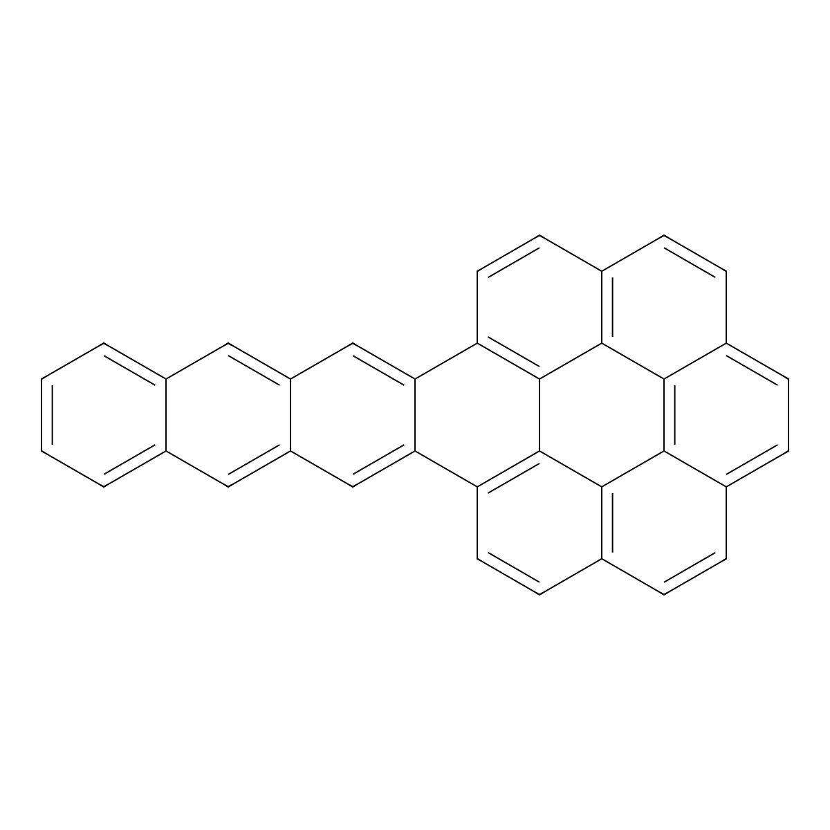 Anthra[2,3-a]coronene molecular structure, CAS 5869-17-0
